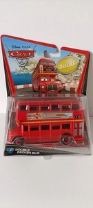 Disney Pixar Cars 2 Deluxe Autobús de Dos Pisos Modelo Die-Cast, Paquete Sellado - Imagen 1 de 4