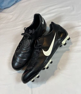 Nike Total Ninety Shoot T90 Football Soccer Shoes Size 13 Y2K Rare Grail Black - Picture 1 of 24