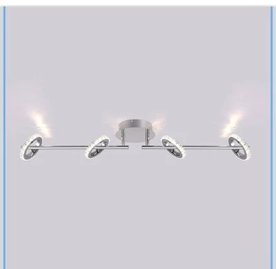 Barra de luz LED efecto cromo cristal transparente 33,7” ancho 4000k ¡NUEVO! Foto 1 de 4