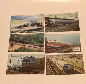 lotto cartoline ferroviarie BART anteprima Penn Central Amtrak Metroliners - Foto 1 di 4
