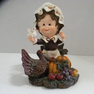 Hobby Lobby 2018 Acción de Gracias Peregrina Niña Mesa Pieza Estatuilla 5 pulgadas de Alto - Imagen 1 de 10