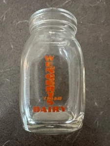 Wengerts Dairy Libanon PA Mini Milchkännchen Milchflasche 2 1/4" Orange Pyro - Bild 1 von 6