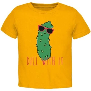 Vegetable Pickle Dill Deal With It Toddler T Shirt - Picture 1 of 4