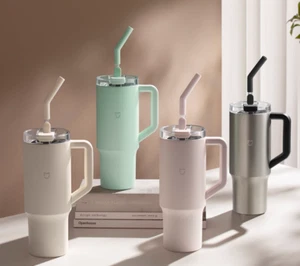 XIAOMI Stainless Steel MugBig Mac Straw Cup Insulated Cup Large Capacity Car316L - Picture 1 of 21