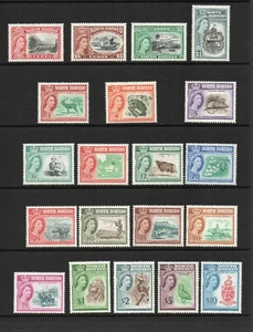 NORTH BORNEO SG 387-406 1956-61 SET DEFINITIVO MNH - Foto 1 di 2