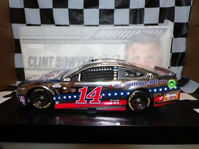 Clint Bowyer #14 Sgabello Da BAR SPORTS 2020 Mustang 1:24 Scala Action Cromato - Immagine 1 di 4