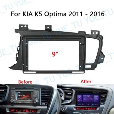 9'' Car Radio Stereo Dash Frame Fascia Panel w/Harness for KIA Optima K5 2011-16 - Image 1 of 4