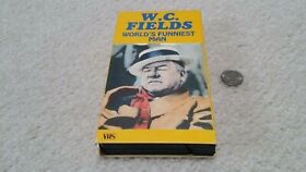 VHS W.C. Fields Worlds Funniest Man, 1930's, B&W, unrated, classic comedy