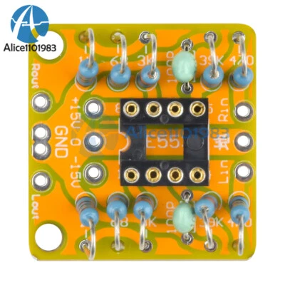 Dual OP Amp Preamp DC Amplification Board PCB for NE5532 OPA2134 OPA2604 AD826 - Image 1 of 4