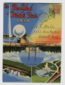 New York WELTAUSSTELLUNG 1939. AK KLAPPBAR, 18 Stück / Ansichten ss, orig'l - Bild 1 von 4