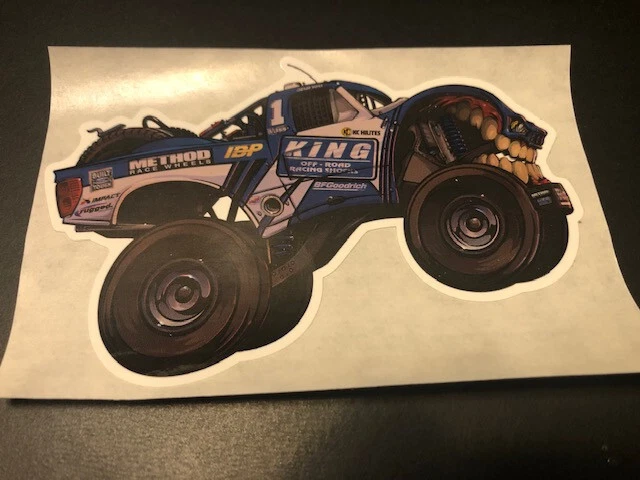 King Shocks 奖杯卡车贴纸 4 英寸 x 3 — 第 1/1 张图片
