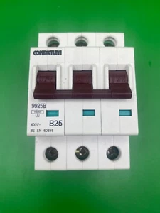 Contactum 9925B B25 25A 3 Phase MCB - Brand New - Picture 1 of 4