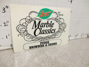 BREYER'S ice cream 1980s store display sticker Marble Classics fudge brownies
