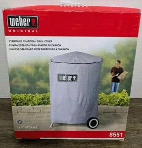 Weber 8551 Coperchio griglia carbone standard 18,5" grigio originale OEM - NUOVO - Foto 1 di 9
