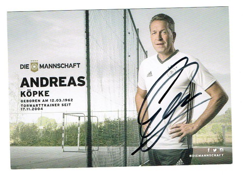 Carte Autographe Originale Andreas Köpke DFB 2014 - Signée, Collector