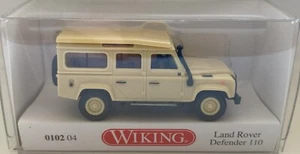 WIKING 010204 LANDROVER DEFENDER 110 GIALLO AVORIO - Foto 1 di 1