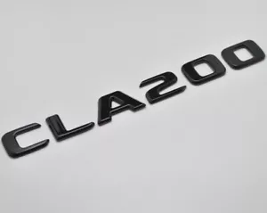 Gloss Black CLA200 Car Letter Number Rear Boot Badge Emblem For Mercedes Benz - Picture 1 of 1