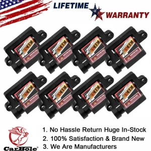 Square 8 Pack Ignition Coils For Chevy Silverado 1500 GMC Yukon 4.8/5.3/6.0/8.1L - Foto 1 di 12