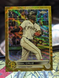 Oneil Cruz 2022 Topps Chrome 128 Gold Wave Refractor 6/50 Pittsburgh Pirates 