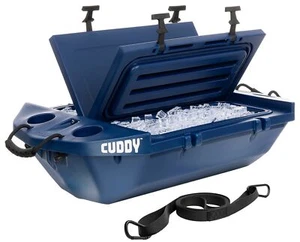 Cuddy 40 Quart Floating Towable Boat Cooler Ice Chest 30 Can Capacity - Picture 1 of 13