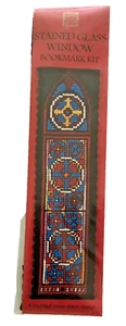 Textile Heritage Cross Stitch Kit - Stained Glass Window Bookmark - Picture 1 of 2
