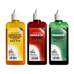 Fjuka Sensate Fish Accelerant Bait Dye 95ml | Bottle of YELLOW, GREEN or RED dye - Picture 1 of 24
