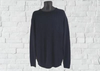 WEATHERPROOF Men's 100% Acrylic Crew Neck Sweater Navy - Size XL - EUC! CLASSIC! - Image 1 of 4