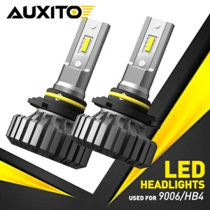 AUXITO HB4 9006 LED Headlight Bulbs Conversion Kit Low Beam 6500K Fanless White - Picture 1 of 9