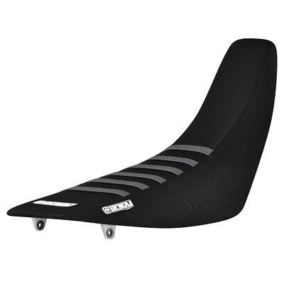 2000-2007 Honda XR 650R Gripper Seat Cover   all BLACK/GREY ribs #414 - Image 1 of 4