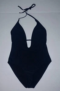 COSTUME DA BAGNO MISSGUIDED ONE PIECE COSTUME DA BAGNO NERO IMMERSO taglia 4 - Foto 1 di 3