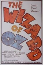 Classic Hollywood Film Poster THE WIZARD OF OZ JUDY GARLAND Star Musical A3