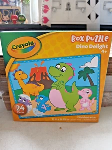 Crayola 24 Stck. Box Puzzle Dino Delight 11 x 8,25 Zoll für Alter 4+ Dinosaurier - Bild 1 von 5