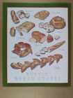 RUSTIC BREAD SHAPES Cooks Illustrated Magazine BACK COVER ONLY Frameable Art