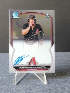 2023 Bowman Chrome Deyvison De Los Santos Autograph AZ Diamondbacks Prospect Aut