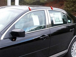 Ford Fusion 2006-2012 equipamiento de molduras de ventana de acero inoxidable de 4 piezas - Imagen 1 de 1