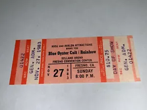 BLUE OYSTER CULT RAINBOW UNBENUTZT 1983 TICKET Ritchie Blackmore Roger Glover Dio r - Bild 1 von 4