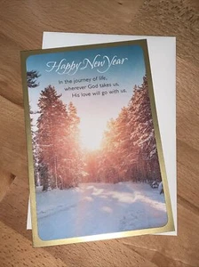 Tarjeta de Año Nuevo Hallmark DaySpring: Oración de Bendición Amor de Dios Salmo 139:1,3,5 NLT - Imagen 1 de 9