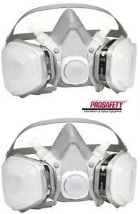 2-3M Einweg Halbgesicht Atemschutz Gesichtsfarbe Spray Pestizid Gasmaske MD - Bild 1 von 5