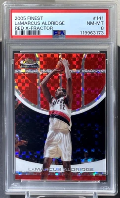 Lamarcus Aldridge 2005-06 Finest XRC Red X-Fractor /169 Refractor Rookie RC PSA - Image 1 of 2