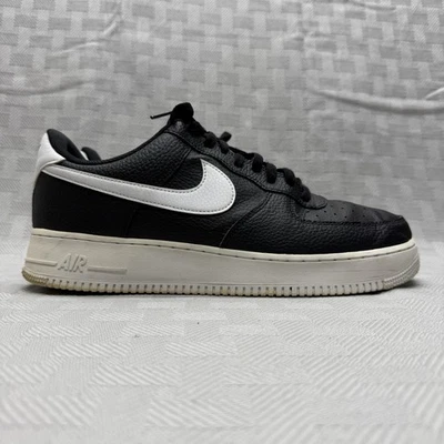 Nike Air Force 1 '07 Shoes Mens Size 13 Black White Leather Low AF1 CT2302-002 - Image 1 of 4