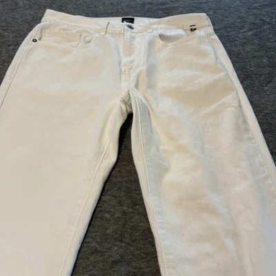 Pantalones de mezclilla Nautica para hombre blancos W 32 L 32 corte recto 100 % algodón Foto 1 de 4