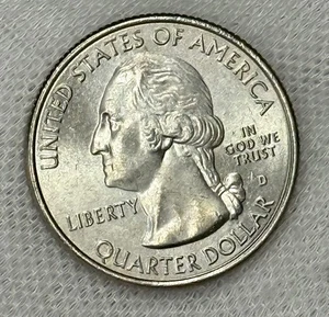 2019 D Mint Mark San Antonio AU GEM Quarter Dollar - Picture 1 of 4