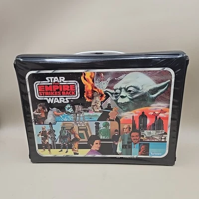 Star Wars Carry Case 1980 Empire Strikes Back Figure Storage 2-tier w Stickers! - Image 1 of 4