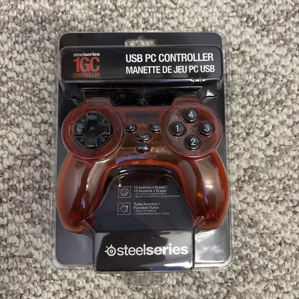 SteelSeries 1GC USB PC Gamepad Controller Red Wired Gaming Controller - Image 1 of 2