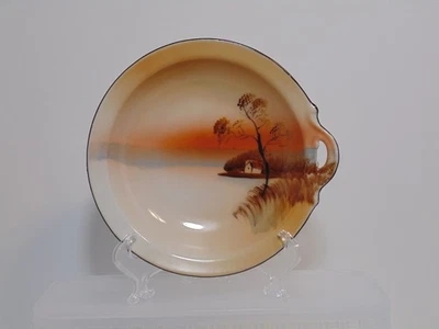Vintage Japan Noritake Hand Painted Small Bowl Landscape Scene - image 1 of 3
