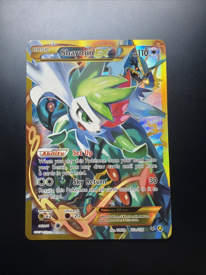Shaymin EX 77a/108 XY Alternate Art Promo 2017 English Pokémon Card  Beautiful!! - Image 1 of 2