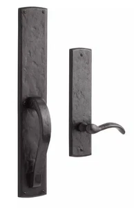 Nuovo Ellis Set Porta Ingresso Manichino Bronzo Massiccio Scuro con Maniglia a Leva, Destro - Foto 1 di 1