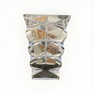 Baccarat Clear Crystal Vase Unique Shape 8" Inch Tall - Picture 1 of 6