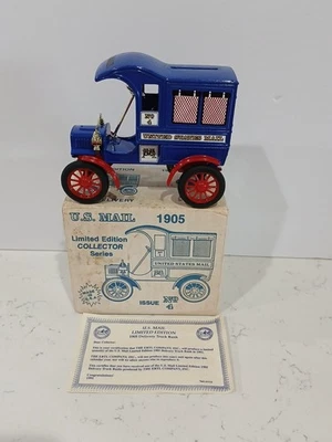 ERTL 1/25 Scale US Mail 1905 Ford Delivery Truck Diecast Bank With Key And Box # - Image 1 of 4