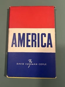Vintage 1941 AMERICA By David Cushman Coyle Book - Picture 1 of 5